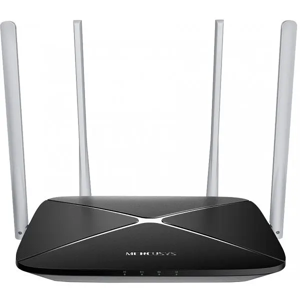 Маршрутизатор дводіапазонний Wi-Fi роутер 300+867 Мбіт/сек Ethernet 10/100 Мбіт/сек Mercusys AC12 AC1200 WiFi 5