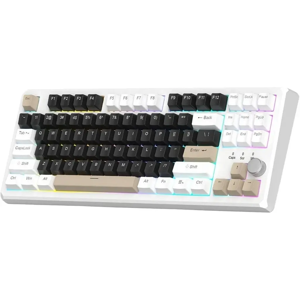 Клавіатура MageGee SKY 87 RGB Wireless Blue Whale Switch Mocha Brown (6971969728493-UA) [164306] - фото 4