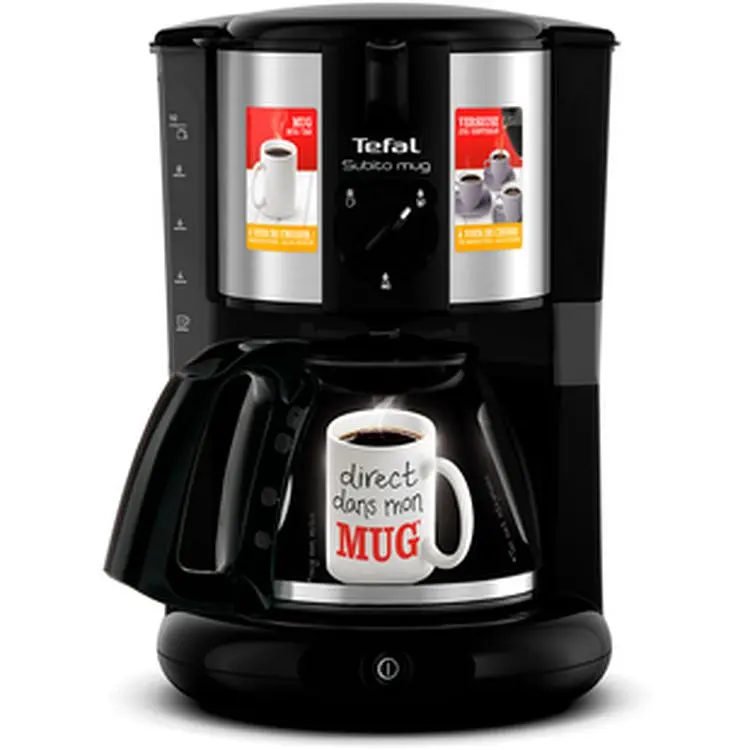 Кофеварка Tefal Subito Mug капельная 1.25 л черно-серебристая (CM290838) - фото 4
