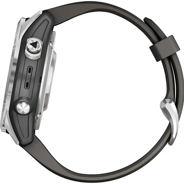 Смарт-годинник Garmin Fenix 7S Pro Solar Edition Silver with Graphite Band (010-02776-00) [90552] - фото 8