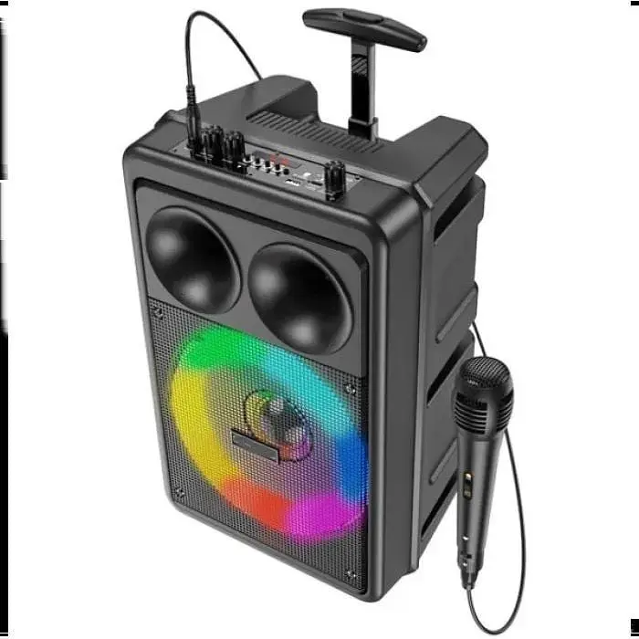 Портативная колонка XPRO BP9 чемодан 10Вт USB SD FM радио Bluetooth 1 микрофон ДУ (41916-BP9_1280) - фото 3
