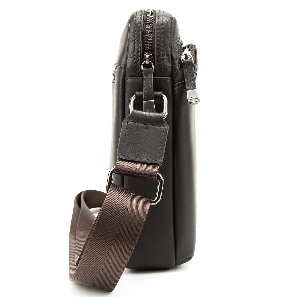 Чоловіча шкіряна сумка через плече коричнева Tavinchi Tiding Bag SM8-9686-4C - фото 4