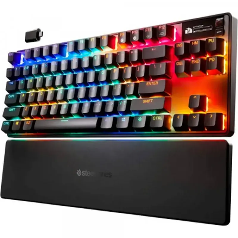 Клавіатура SteelSeries Apex Pro TKL Wireless Gen 3 UA HyperMagnetic OmniPoint 2.0 OLED UA Black (64871) - фото 4