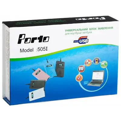 Блок питания к ноутбуку Porto 70W, DC 15-24V (регулируемый), 4A max, + USB 5V,1A (MN-505I) - фото 7