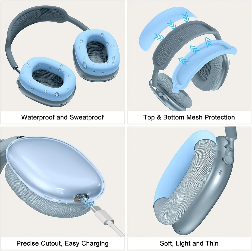 Чохол для Apple Airpods Max 2 / Airpods Max Ear Cups/Ear Pad/Headband Cover Blue (ARS83289) - фото 5