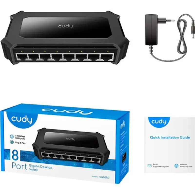 Комутатор мережевий Cudy GS108D - фото 6