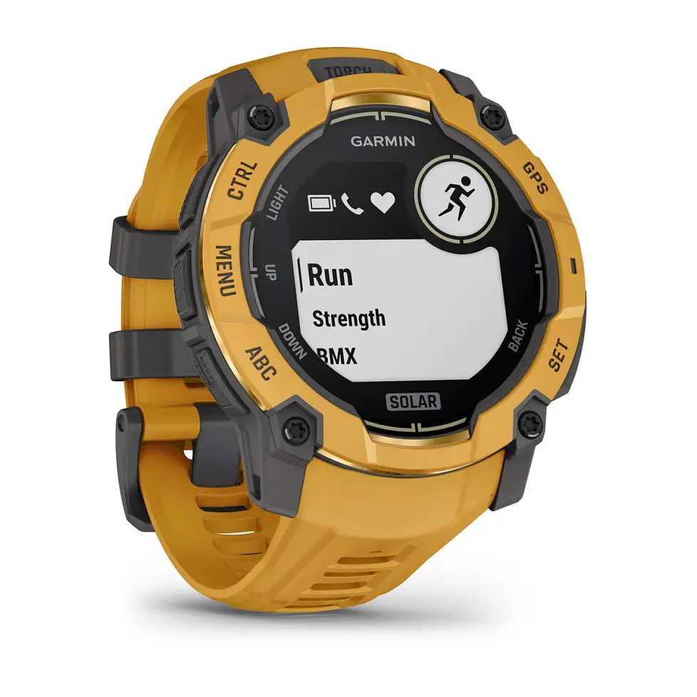 Смарт-годинник Garmin Instinct 3 50 мм Solar Sunburst (помаранчевий) - фото 3