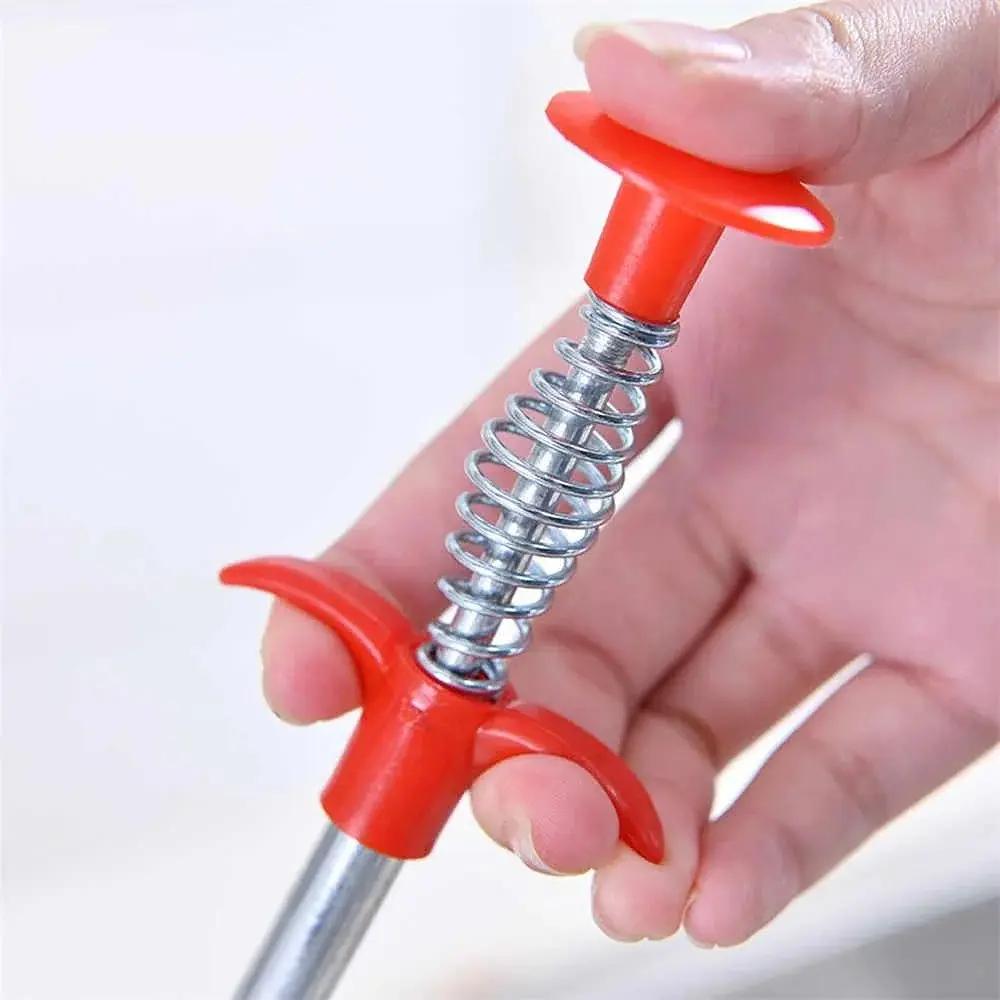 Трос для прочищення труб Cleaning Hook №2, гнучкий захват, металевий кіготь, довжина 60 см - фото 3