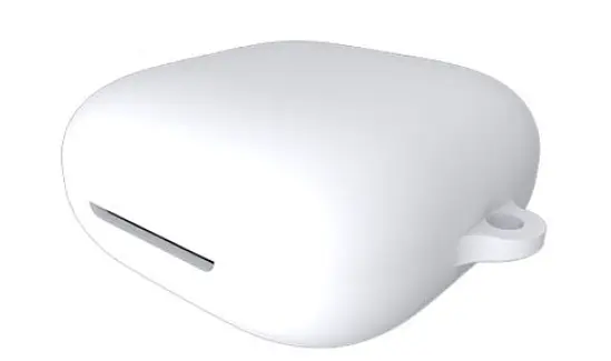 Чохол-накладка DK Silicone Candy Friendly з карабіном для Oppo Enco W51 (white) - фото 2