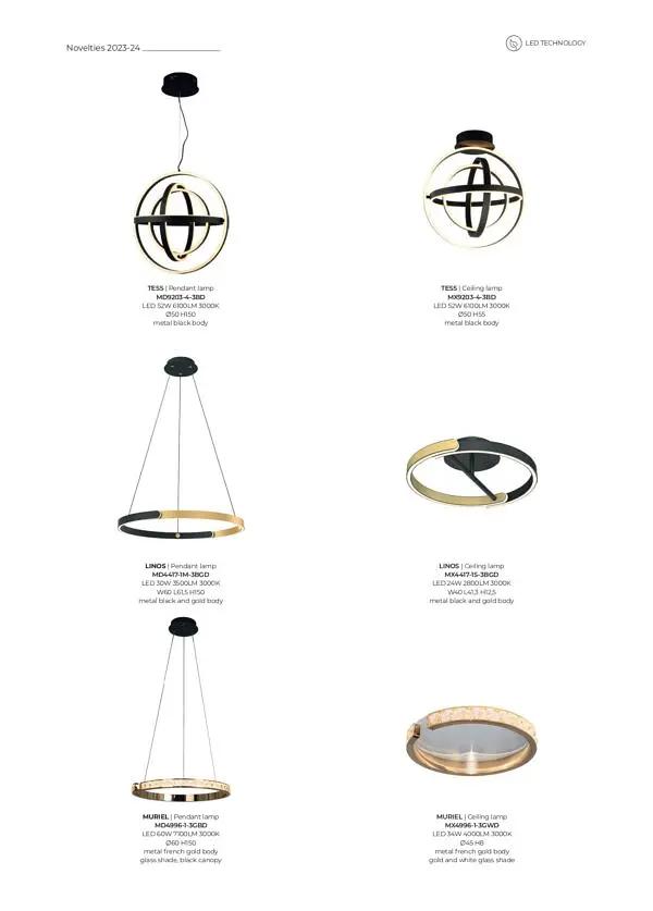 Люстра MURIEL MD4996-1-3GBD Zuma Line - фото 2