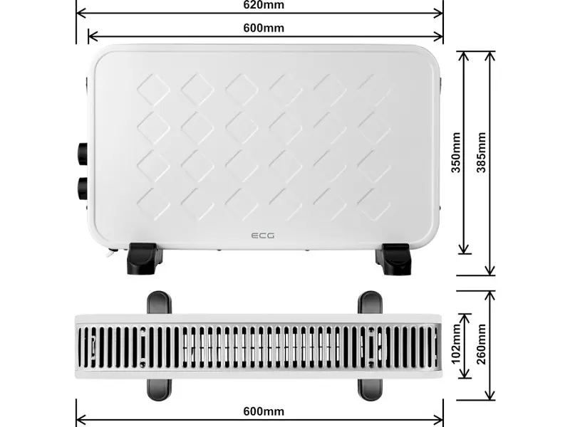 Конвектор ECG TK 2070 White - фото 6