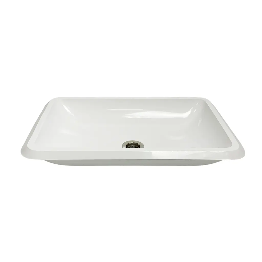 Умивальник врізний Adamant PLAIN 590х390 Classic white-01 - фото 5