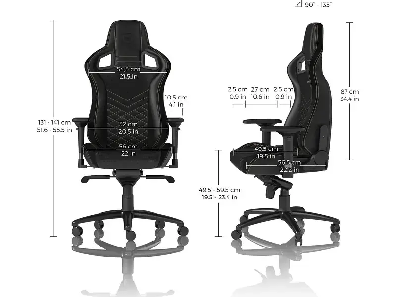 Крісло геймерське Noblechairs Epic Series Black/Gold (NBL-PU-GOL-002) - фото 8