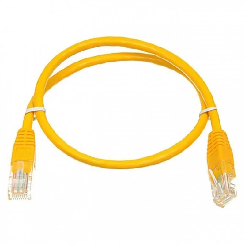 Патч-корд UTP Atcom RJ45, Cat.6, мідь, 2 м, жовтий - фото 2