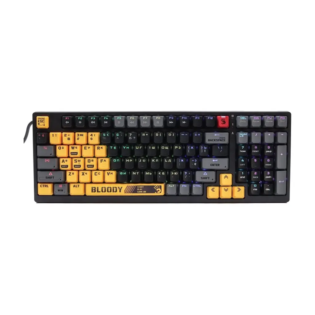 Клавіатура A4Tech Bloody S98 RGB BLMS Red Switch USB Sports Lime (4711421000406)