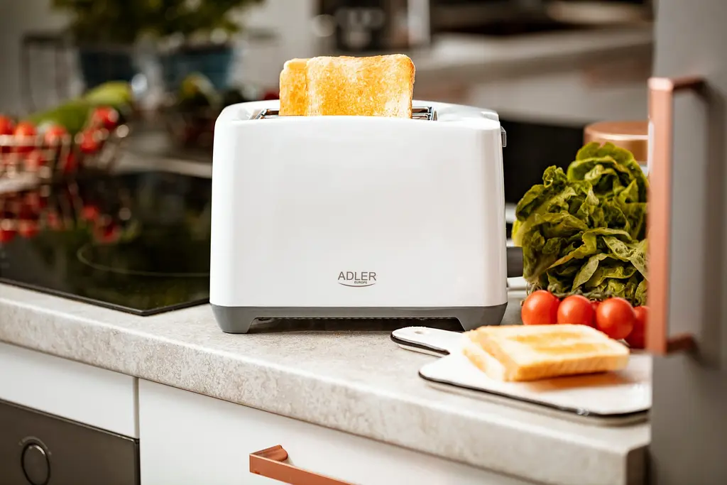 Тостер Adler AD 3216 white 1000Вт/2 відділення/7 режимів підсмажування/розморожування/підігрів булок - фото 8