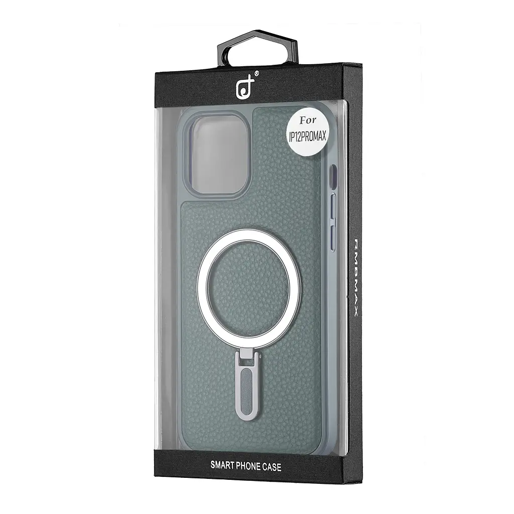 Чохол Jinduka Leather Ringo iPhone 12 Pro Max Green - фото 2