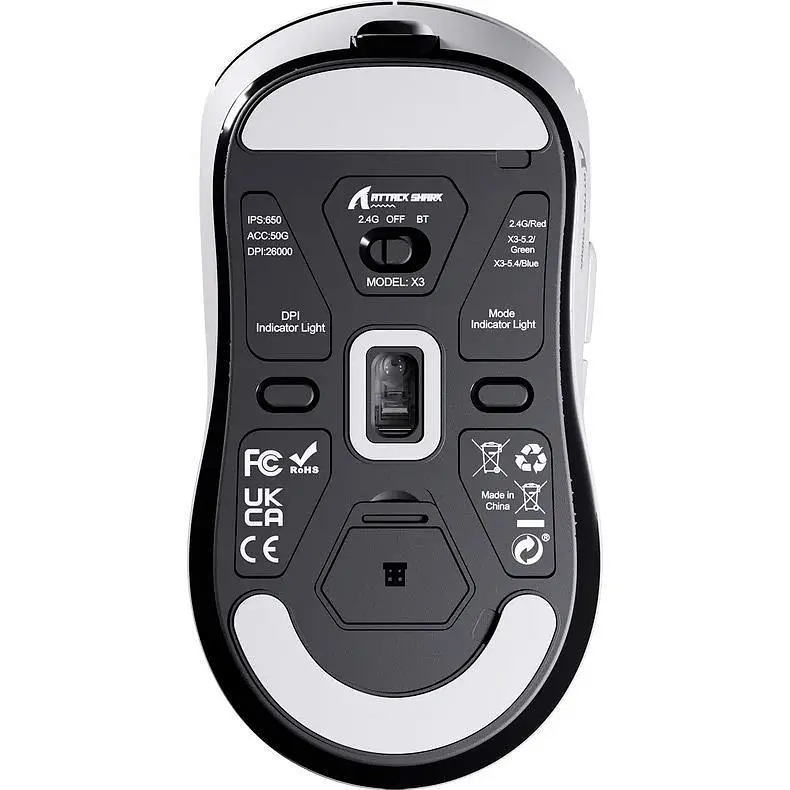 Мышь Attack Shark X3 Wireless White [137544] - фото 4