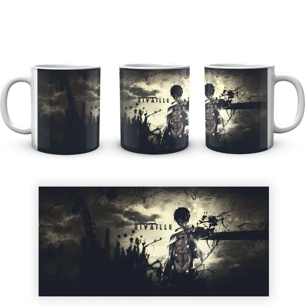 Кружка GeekLand Атака Титанов Attack on Titan Леви Аккерман AT.02.61 330 мл белая - фото 3