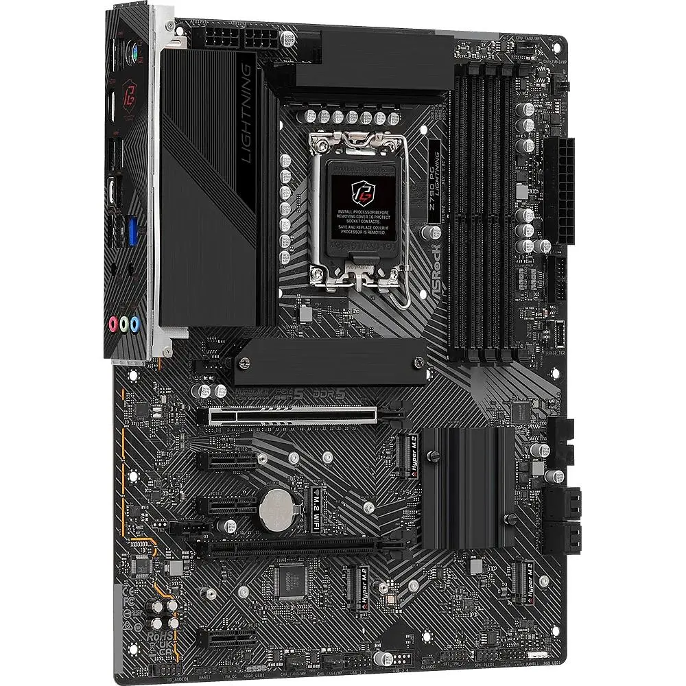 Материнская плата AsRock Z790 PG Lightning (1700/Z790, 4xDDR5, 2xPCIex16, HDMI/eDP, 4xSATA, 4xM.2, 2.5Glan, 7.1ch, ATX) - фото 2