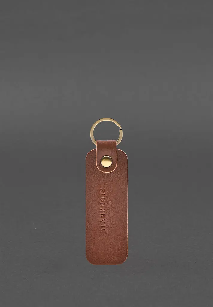 Кожаный брелок для Авто Jeep светло-коричневый краст - фото 3