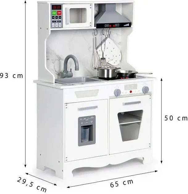 Дерев'яна дитяча кухня EcoToys зі світлом і звуком - фото 6