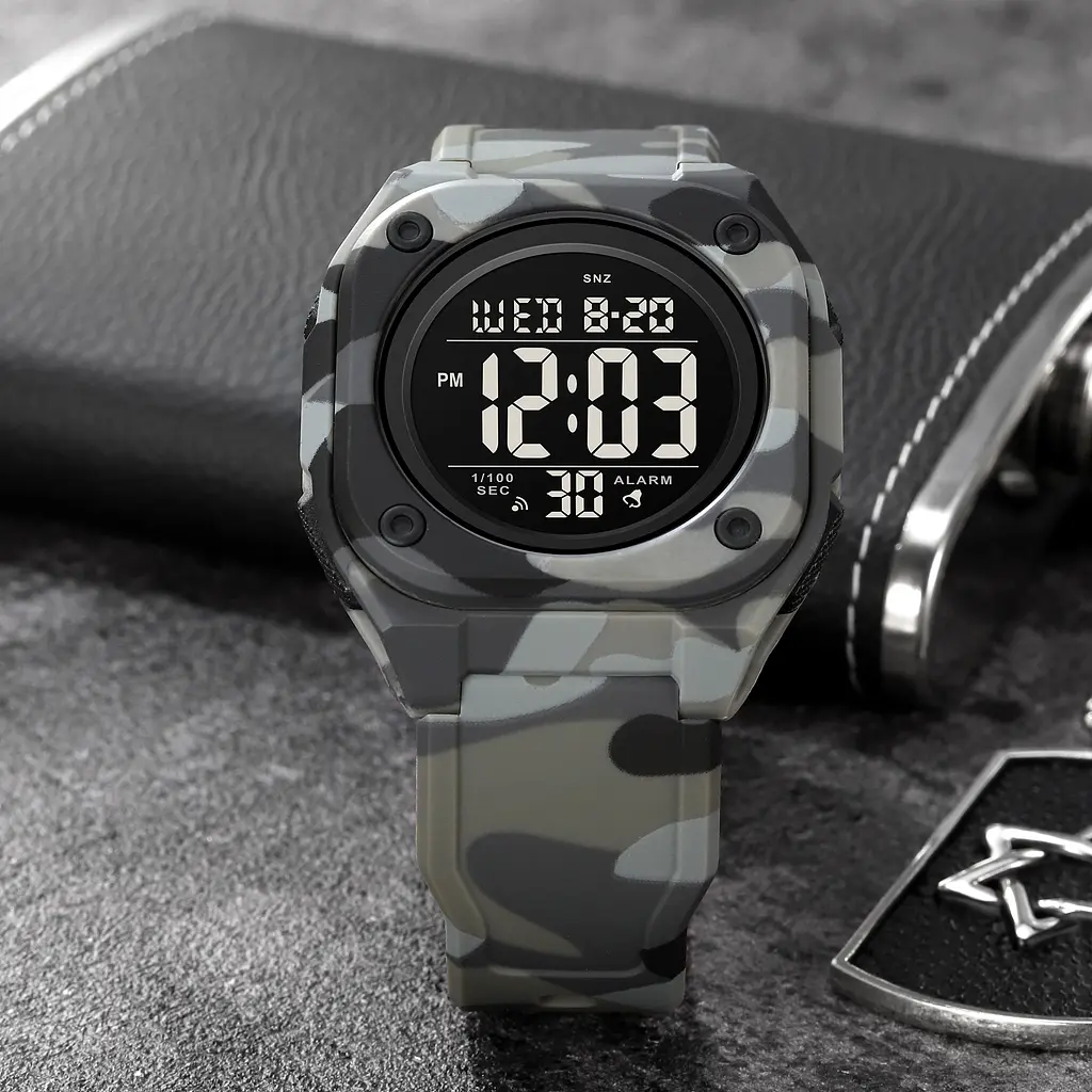 Наручний годинник чоловічий 2160CMGY Camo Grey Skmei acs0030215 - фото 4