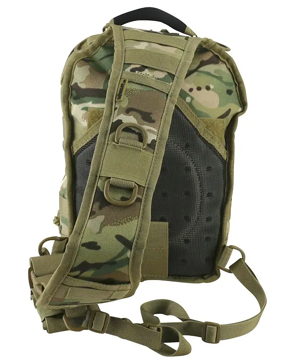 Рюкзак тактичний однолямковий Kombat UK Mini Molle Recon Shoulder Bag 10л Мультикам (1000-kb-mmrsb-btp) - фото 3