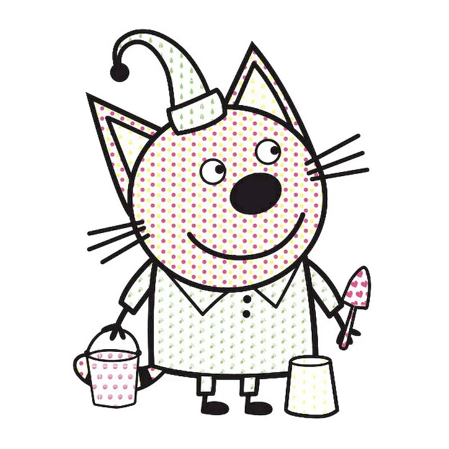 Водяна розмальовка Три Коти. Пляж 1370007 Кольоровий Буль - фото 3