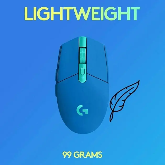 Мышь компьютерная Logitech G304 Lightspeed Blue (910-006016) - фото 8