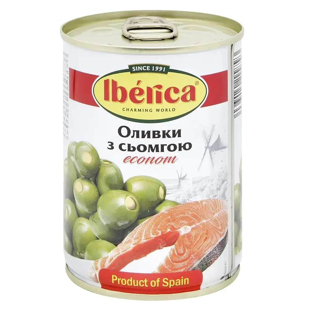 Оливки фаршировані сьомгою Iberica 280 г