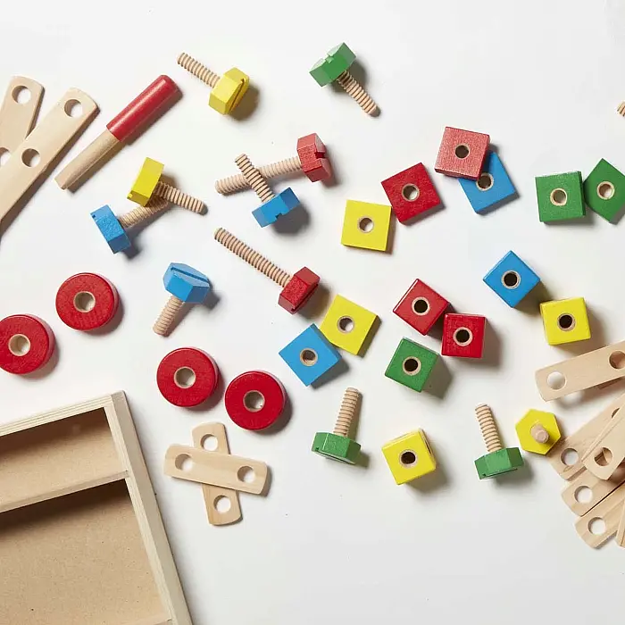 Дерев'яний будівельний конструктор Melissa&Doug, 48 елементів (MD5151) - фото 4