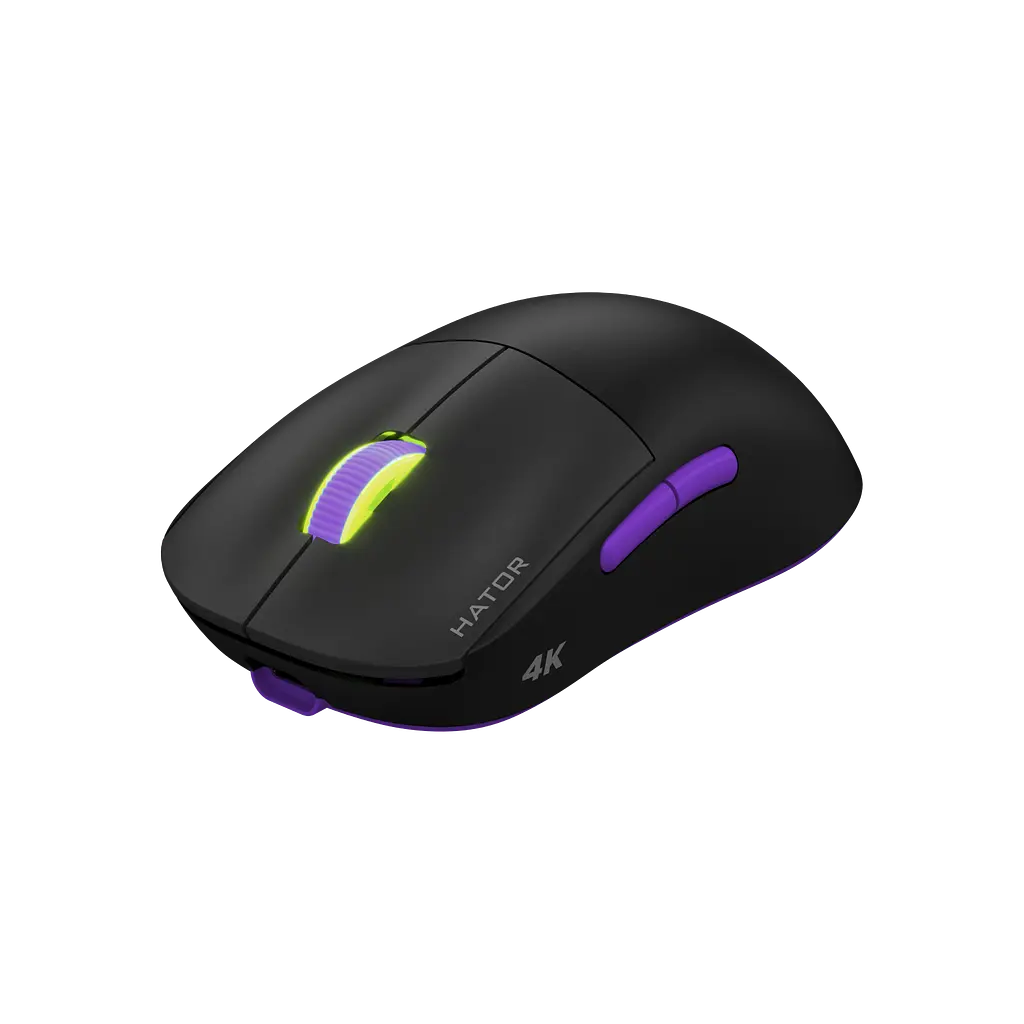 Миша бездротова Hator Quasar 2 Ultra 4K Black/Lilac (HTM570BL) - фото 2