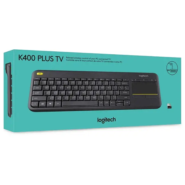 Беспроводная сенсорная клавиатура с тачпадом Logitech Touch K400 Plus / USB 2.4 ГГц / 10 метров / Черный (920-007145) - фото 5