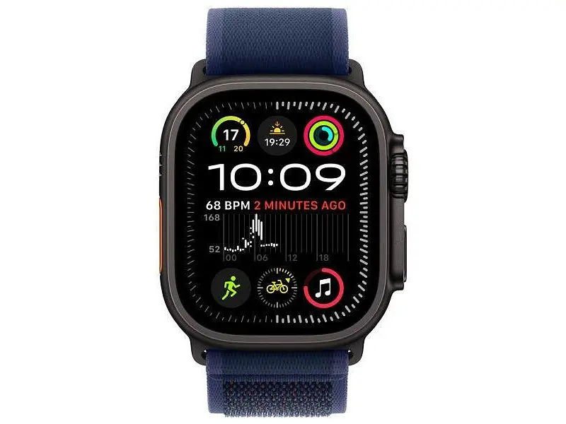 Ремешок Apple Trail Loop Blue - Black Titanium Finish для Watch 44/45/46/49mm - S/M (MYQ73) - фото 2