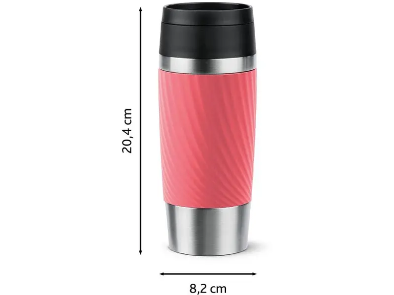 Термокухоль Tefal Travel Mug Classic Twist 0.36 л Coral (N2024410) - фото 2