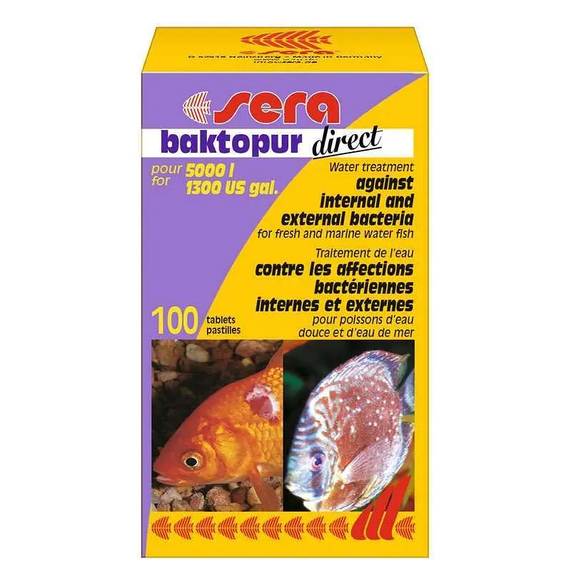 Кондиціонер для акваріумних рибок Sera Baktopur Direct 1 табл
