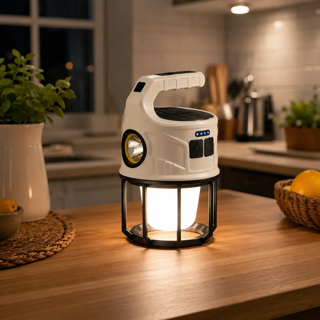 Ліхтар ручний SSP-11/SL-008 / Світильник Outdoor camping на сонячній батареї / Лампа-ліхтар 6 режимів роботи - фото 4