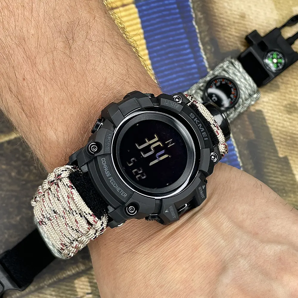 Наручные часы мужские 1356DCPK Desert Camo Tactic Compass Skmei acs0030793 - фото 3