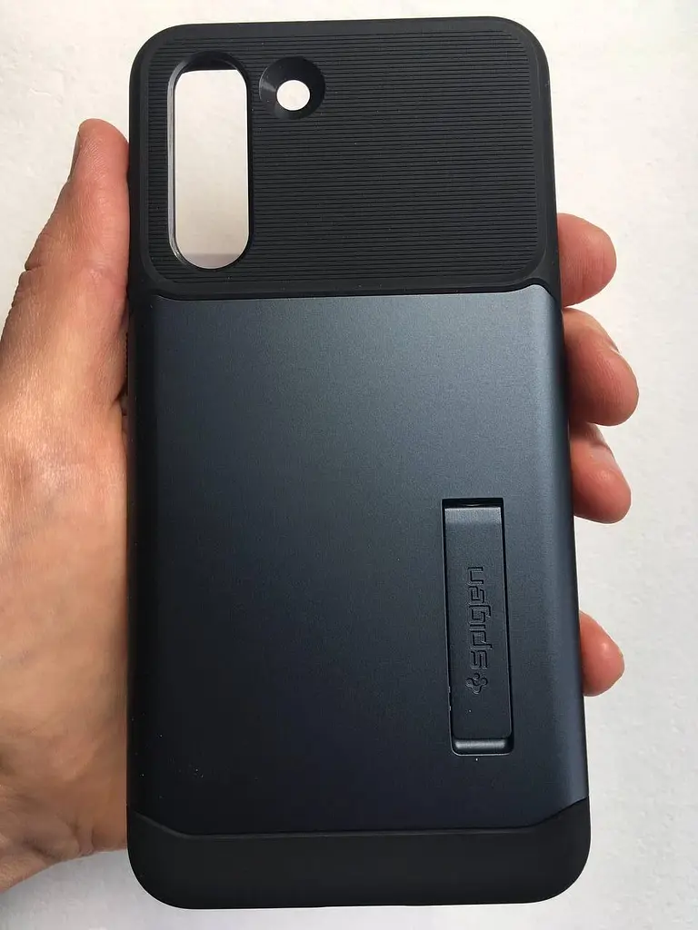 Чохол із підставкою Spigen Slim Armor ACS03152 для Samsung Galaxy S21 FE (6.4") Slate - фото 9
