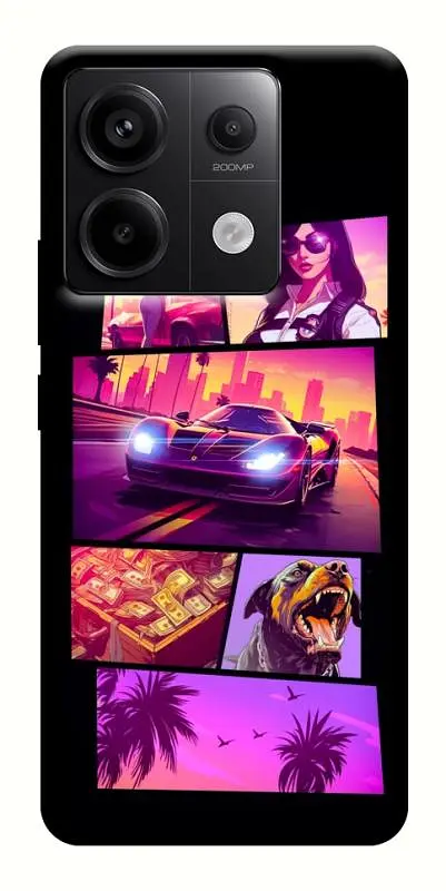 TPU чохол Demsky GTA vibes для Xiaomi Redmi Note 13 Pro 4G