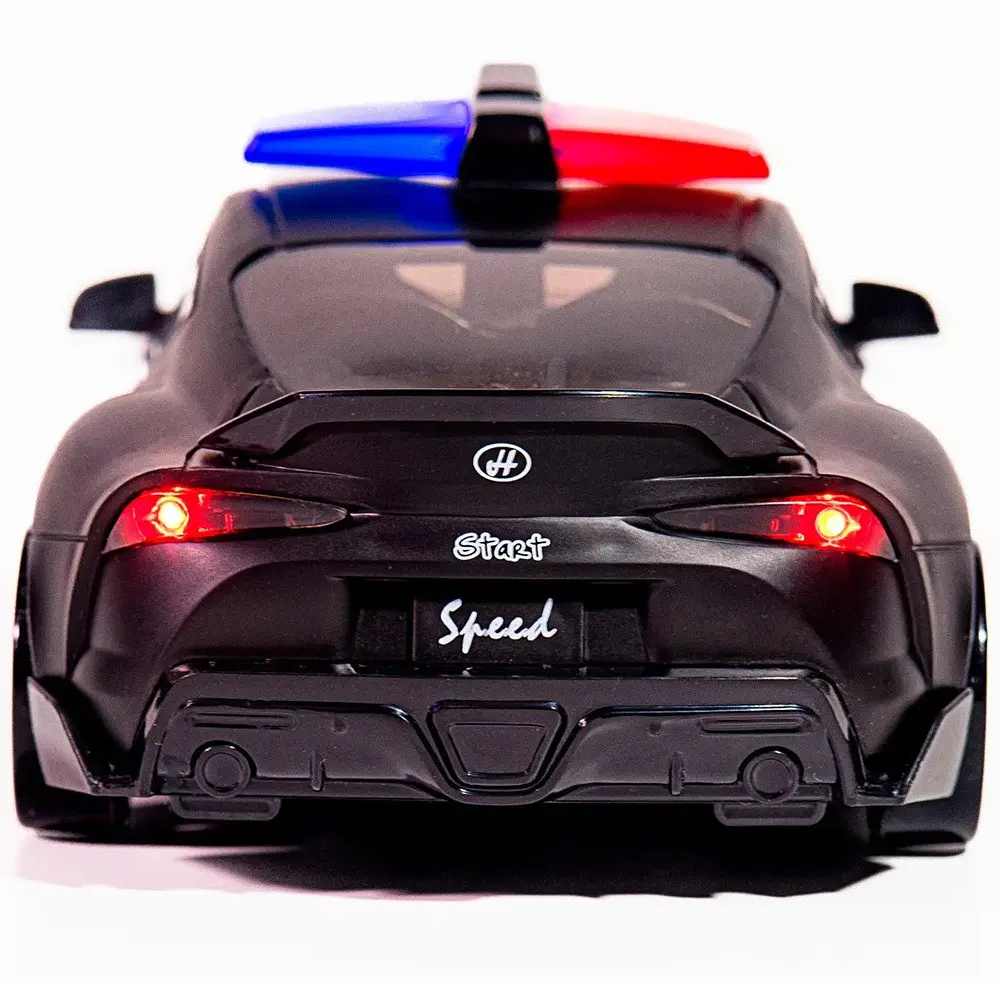 Дитяча радіокерована машина Toyota Supra MK5 поліція 1:24 4WD дрифт авто з сиреною підсвіткою та пультом - фото 8