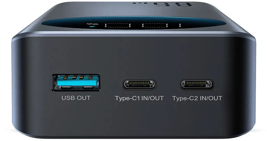 УМБ Joyroom 30000mAh 65W USB-A 2xUSB-C In/Out,PD,QC3.0 Black - фото 5