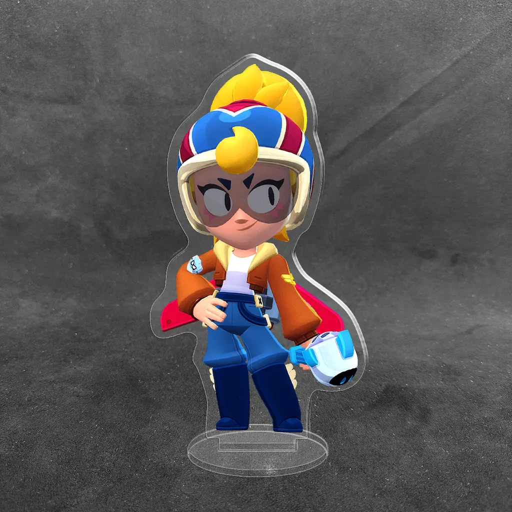 Акрилова колекційна фігурка Brawl Stars Джанет (G-Force Janet) 10 см - фото 2