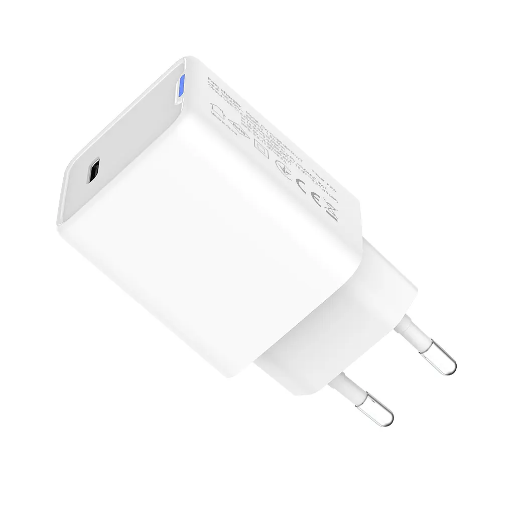 Зарядний пристрій ColorWay GaN Mini 65 Вт порт PD PPS USB-C білий (CW-CHS049PD-WT) - фото 3