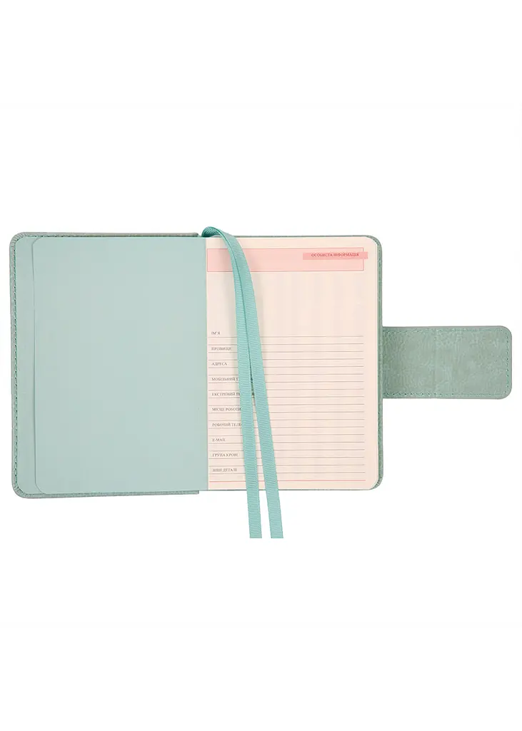 Щоденник А6 LEO Planner Chiara недатований світло-бірюзовий (252710) - фото 3