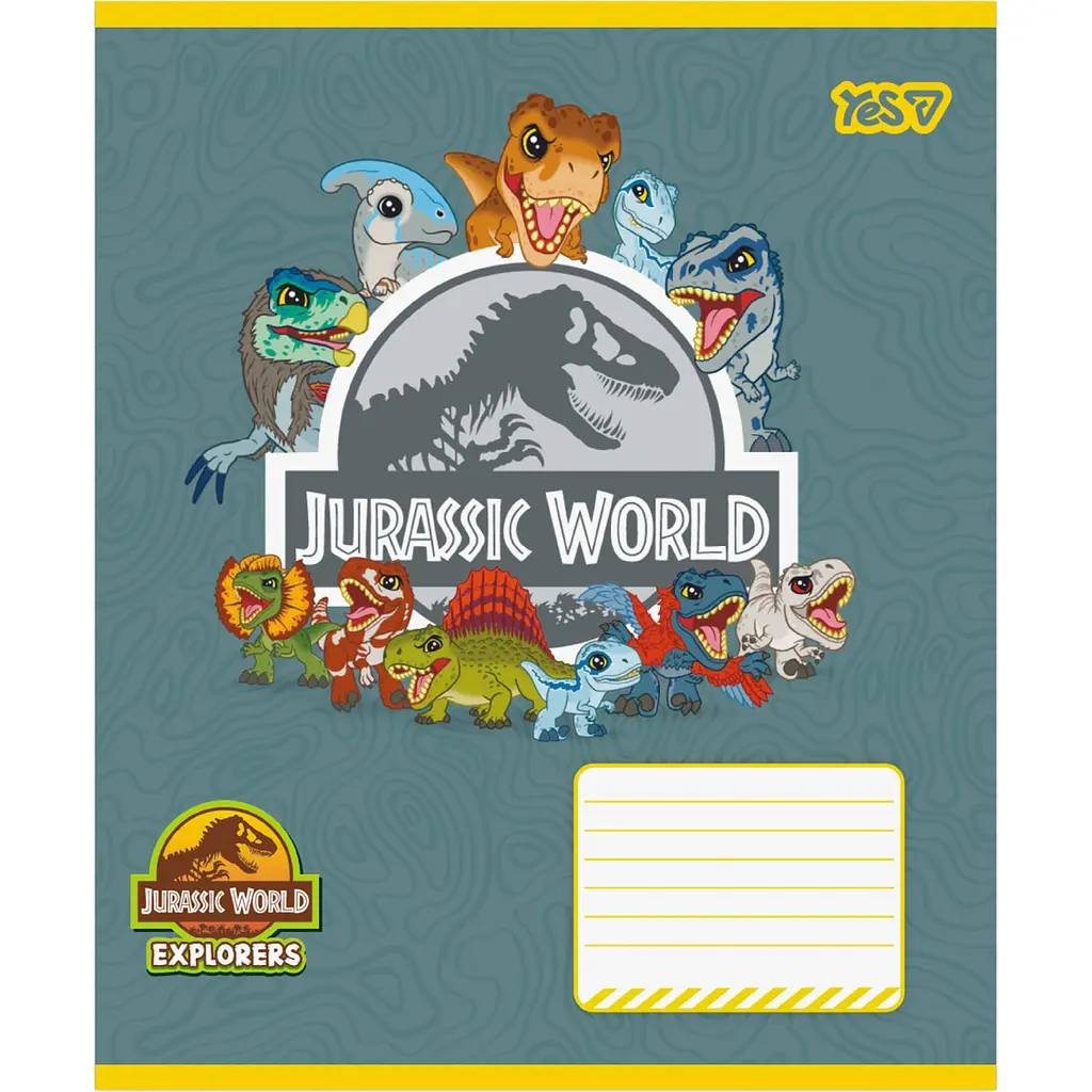 Набір зошитів Yes Jurassic World Dino 12 аркушів у клітинку 25 шт. (768711) - фото 4