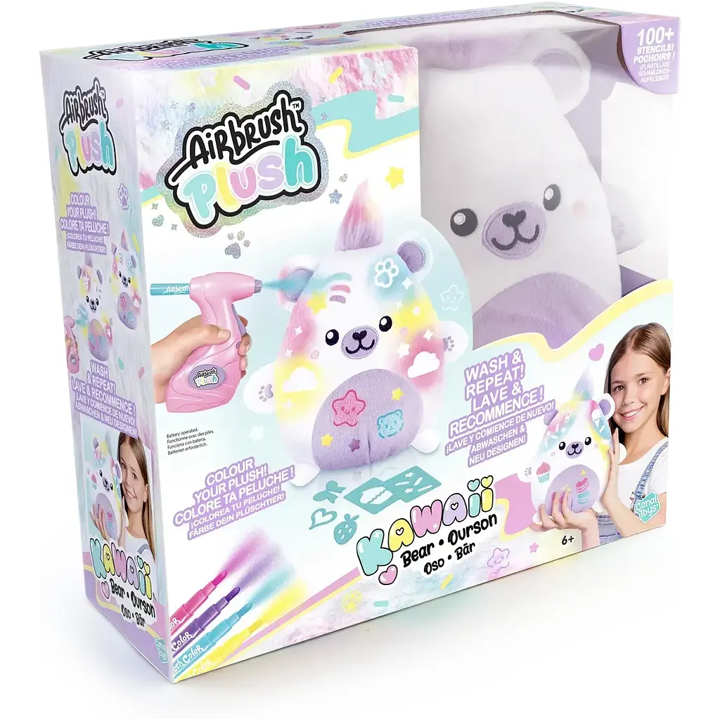 Набір для творчості Canal Toys Airbrush Plush Kawaii Ведмежа (AIR067)