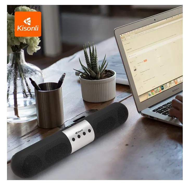 Компьютерная колонка Kisonli LED906 Bluetooth, 10W, 1200mAh, саундбар для ПК и ноутбука. - фото 2