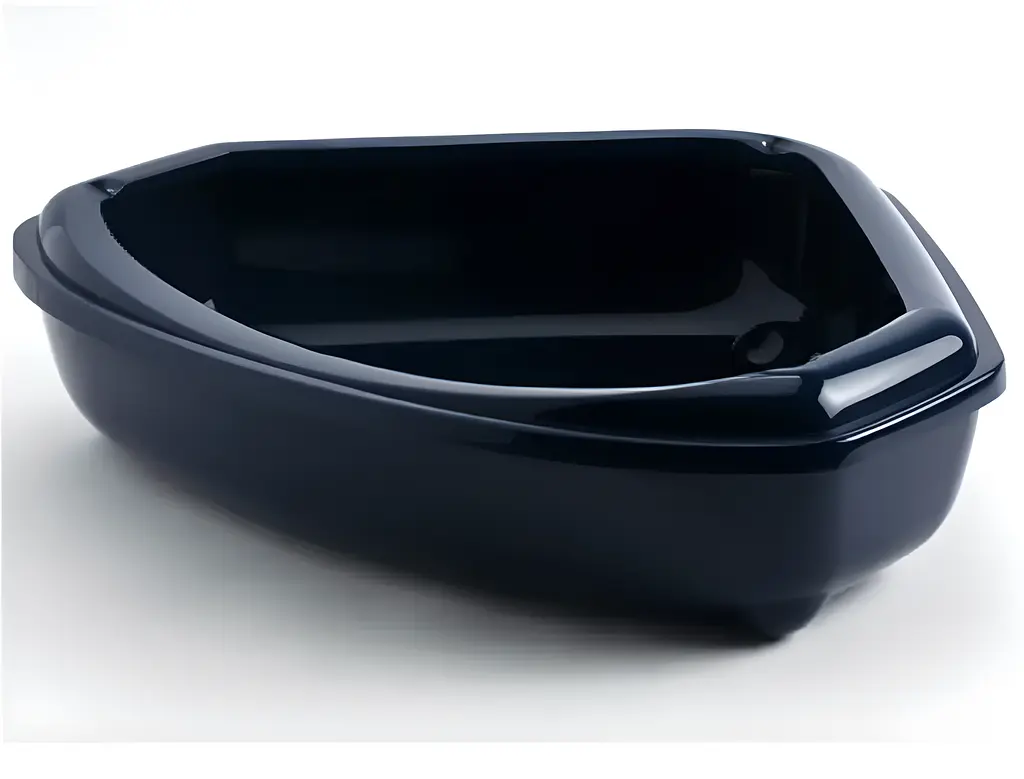 Туалет для котів Moderna Cozi з бортиком кутовий синій 55х45х14 см C146331 - фото 2